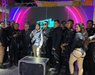 La banda en uno de sus conciertos.