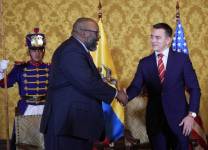 Daniel Noboa recibió este miércoles 26 de junio al nuevo embajador de EE.UU., Arthur Brown.