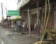 Imagen de una calle de la parroquia Tenguel, perteneciente a Guayaquil.