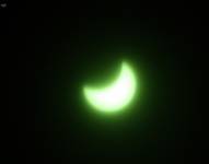 Las imágenes del eclipse solar captadas desde Ecuador