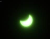 Las imágenes del eclipse solar captadas desde Ecuador