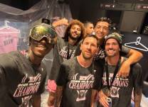 Jugadores del Inter Miami celebrando la MLS.