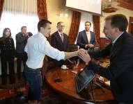 El 9 de noviembre de 2023, el alcalde Pabel Muñoz y Daniel Noboa mantuvieron su primera reunión oficial.