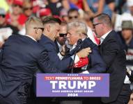 Donald Trump tras el atentado contra su vida en Pennsylvania.