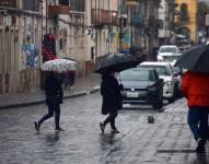Imagen de una lluvia en Cuenca, el pasado 23 de noviembre del 2023.