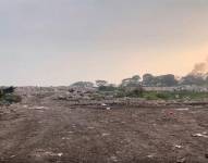 Foto del botadero municipal de Babahoyo, donde fue hallada una bebé muerta