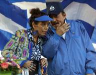 El presidente de Nicaragua, Daniel Ortega, y su esposa y vicepresidenta Rosario Murillo.