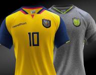 La selección de Ecuador utilizó ambas camisetas durante el proceso eliminatorio.