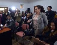 Rosa Argudo durante un proceso de fiscalización.