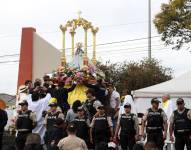 Imagen de archivo de la llegada de Virgen del Cisne al Templete de Miraflores, en Cuenca.