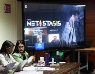 Imagen de la audiencia del caso Metástasis.