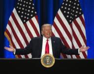 Donald Trump en una fotografía de archivo.