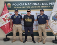 Imagen del reo, que se fugó de la cárcel de Cotopaxi en 2021, capturado por la Policía de Perú.