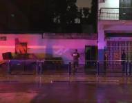 Imagen del sitio donde se produjo el ataque con granada, en el centro sur de Guayaquil.