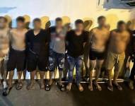 Imagen referencial de aprehendidos durante operativos en Daule.