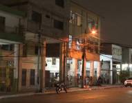 Imagen del sitio donde una balacera en el centro sur de Guayaquil.