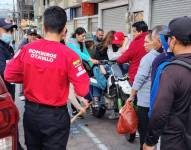 Una mujer fue herida en su pie en Otavalo