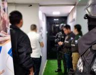 Uno de los allanamientos ejecutados en Pichincha y Guayas.