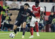 El PSG de Willian Pacho cayó ante el Mónaco en la Ligue 1.