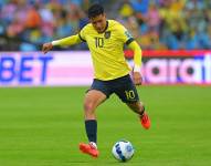 Kendry Páez en un partido con la selección de Ecuador