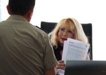 La jueza Nubia Vera, de la Unidad Judicial de familia, mujer, niñez y adolescencia.