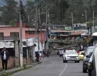 Cierres viales en la provincia de Imbabura.
