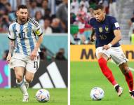Lionel Messi y Kylian Mbappé, uno de los grandes duelos de la final del Mundial. EFE/EPA/Mohamed Messara / Ali Haider