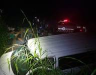 Los migrantes fueron encontrados por la policía, tras el choque de la camioneta