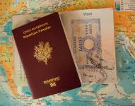 Foto referencial a pasaportes Schengen.