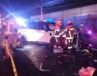 Siniestro de tránsito en Sangolquí dejó un fallecido.