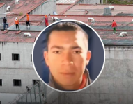 Imagen de Wilmer Chavarría, alias Pipo, y el fondo de la cárcel del Turi en Azuay, centro penitenciario del que salió en 2019.