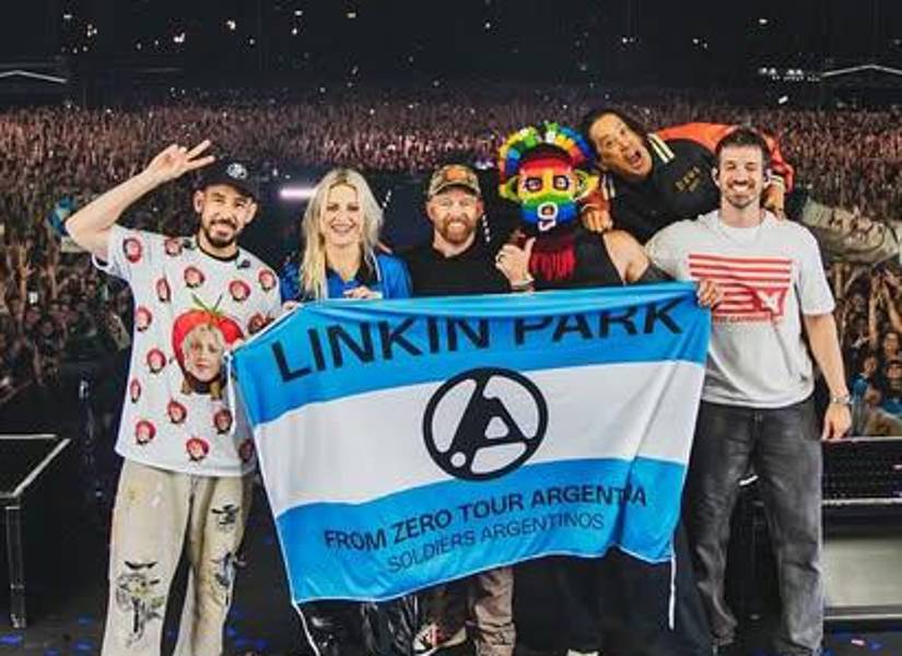 Linkin Park en su concierto de Argentina.