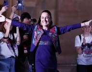 La oficialista Claudia Sheinbaum, ganadora de la elección presidencial, en México.