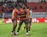 Stalin Morocho, celebrando su gol ante El Nacional, horas antes de su arresto.