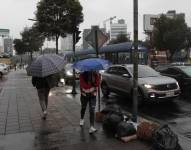 Foto de registro de lluvias en Quito.