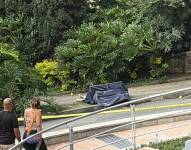 Imagen del crimen en la avenida de El Poblado, Medellín.