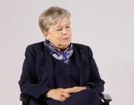 La canciller mexicana Alicia Bárcena participa durante un acto este jueves en el Museo de Economía, en Ciudad de México.