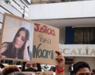 Familiares y amigos han realiado manifestaciones para pedir justicia en el caso de Naomi Arcentales.