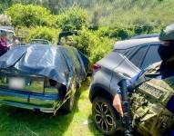 Auto en el que se encontraron paquetes de droga.