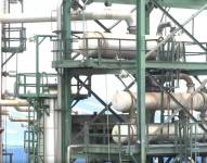 Imágenes de una refinería de petróleo ecuatoriana.