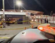 Entrada de la terminal marítima de Puerto Bolívar, en Machala.