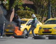 Taxistas decidieron suspender sus actividades este martes 28 de junio.