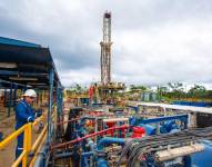 Imagen referencial para graficar a un trabajador de Petroecuador en el campo Auca, Orellana.
