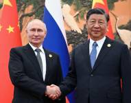 Imagen de archivo de Vladímir Putin y Xi Jinping.