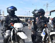 IMAGEN REFERENCIAL. Policías motorizados en Ecuador.