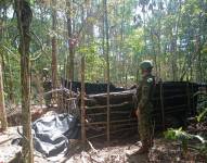 Imagen del trabajo de control que realizan los militares, proporcionada por el Comando Conjunto de las FF.AA.