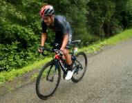 El ecuatoriano destacó en la primera etapa de montaña.