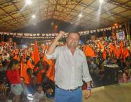 Fabricio Narváez durante la campaña electoral.