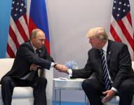 El presidente estadounidense, Donald Trump, y el presidente ruso, Vladímir Putin.