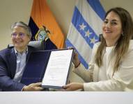 Wendy Reyes fue posesionada por el presidente Guillermo Lasso en Guayaquil.